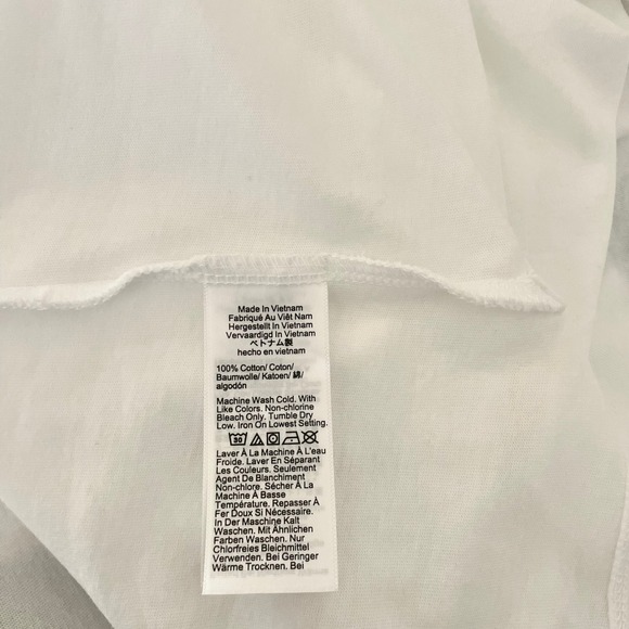 NWT!!! J. CREW Vintage Jersey Johnny Collar Shirt Solid White Pullover Medium - Picture 12 of 13